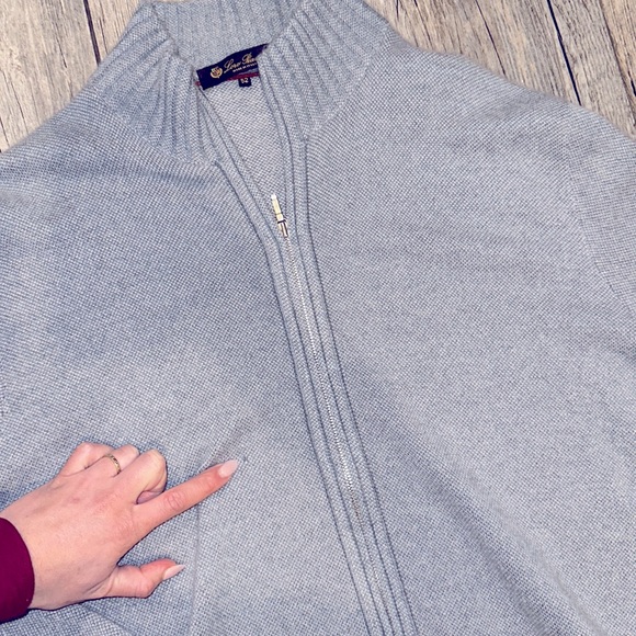 Loro Piana Cashmere Full Zip Sweater 52 - Picture 7 of 12